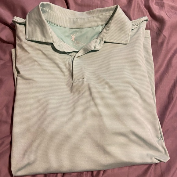 fairway & greene: buddy stripe tech pique polo - Picture 3 of 4